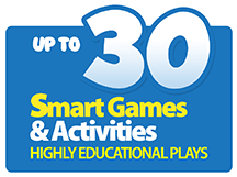 Up to 30 Smart Games and Activities. Highly Educational Plays